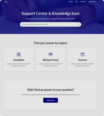 Support Center Website.